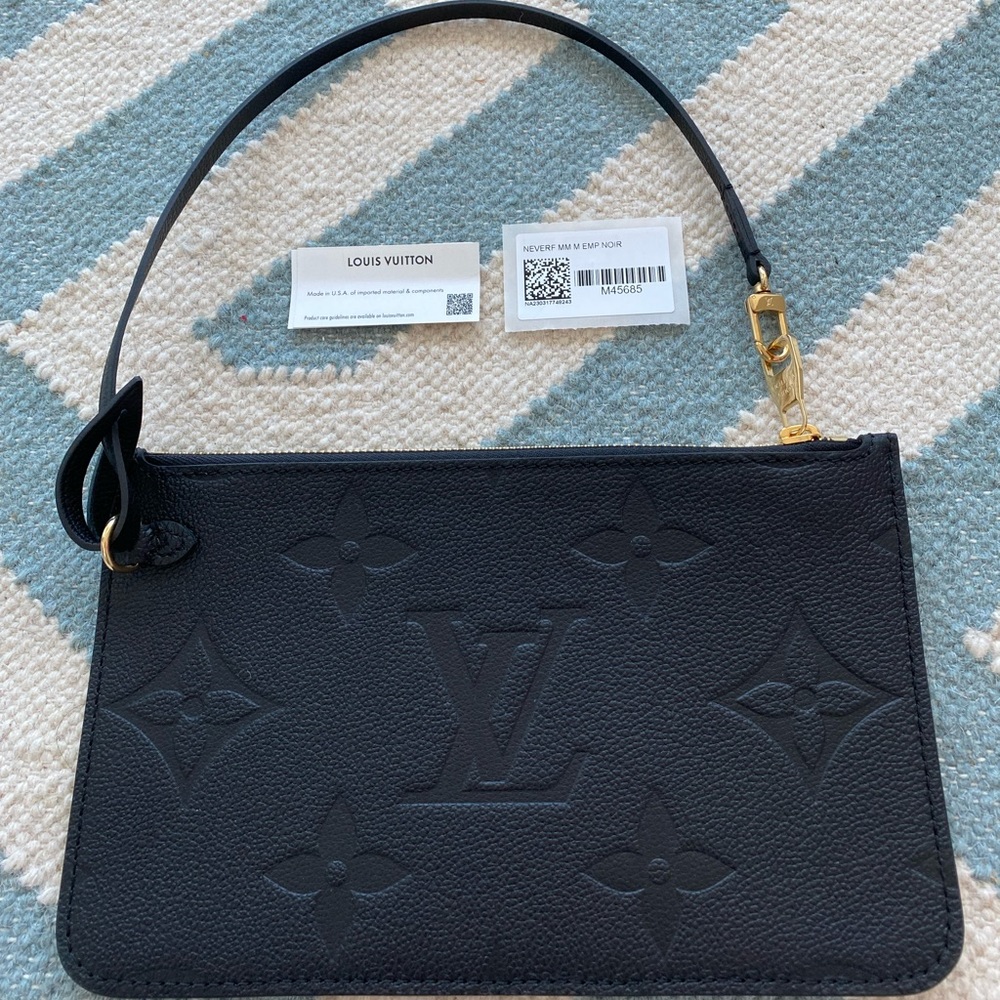 BRAND NEW Louis Vuitton Neverfull Pochette Monogram Empreinte